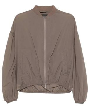 Herno Zip Fastening Bomber Jacket - Brown