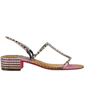 Christian Louboutin Queenie Flat Sandals - Pink