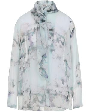 Alberta Ferretti Light Chiffon Shirt - Blue