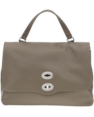 Zanellato Postina Twist-Lock Medium Tote Bag - Brown
