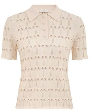 Zimmermann Rhiannon Pointelle Polo - Natural