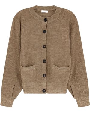Brunello Cucinelli Long-Sleeved Cardigan - Brown
