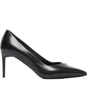 Max Mara Nappa Leather Court Shoes - Black