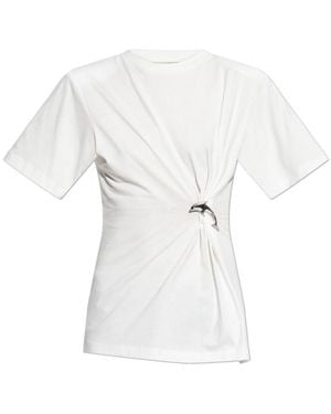 Blumarine T-Shirt With An Applique - White