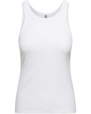 TOTEME Totême Espera Ribbed Tank Top - White