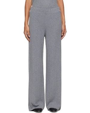 Lisa Yang Elastic Waist Casual Pants - Gray