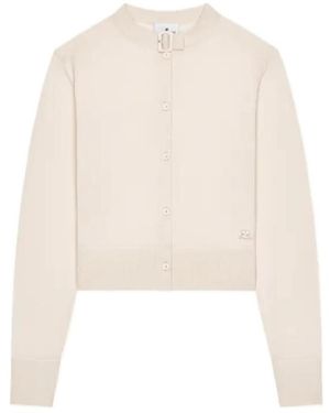 Courreges Courrèges Button-Up Crewneck Cardigan - White
