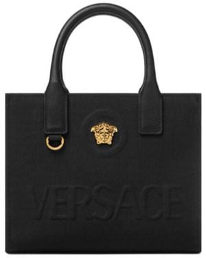 Versace La Medusa Mini Shopping Bag - Black