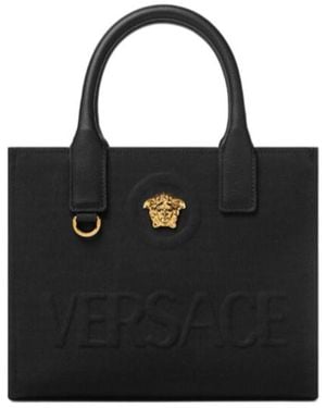Versace La Medusa Mini Tote Bag - Black