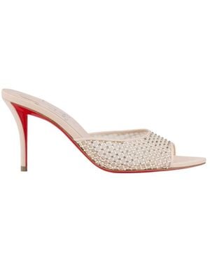 Christian Louboutin 80Mm Apostropha Mules - Pink