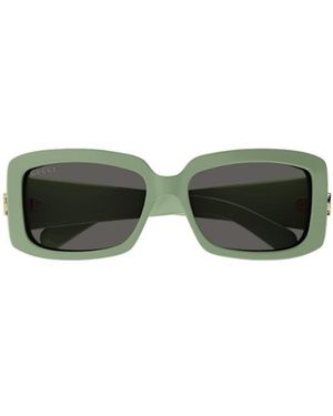 Gucci Eyewear Rectangular Frame Sunglasses - Green