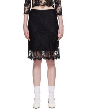 ShuShu/Tong Flared Midi Skirt - Black