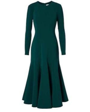 Carolina Herrera Crêpe Cocktail Dress - Green