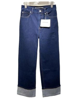 Alexander Wang Five Pocket Flanged Denim Pants - Blue