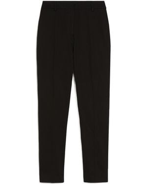 Weekend by Maxmara Slim-Fit Stretch Cotton Pants - Black