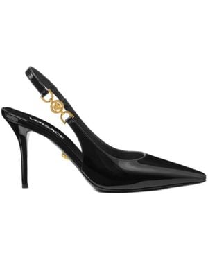 Versace Medusa 95 Slingback Court Shoes - Black