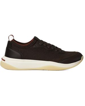 Loro Piana Lp Walk Wool Trainers - Black