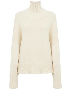 Chloé Cashmere Turtleneck Jumper - White