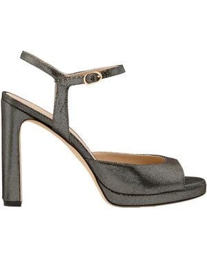 Stuart Weitzman Open-Toe High-Heeled Sandals - Metallic