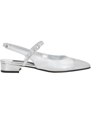CAREL PARIS Metallic Oceano Court Shoes - White