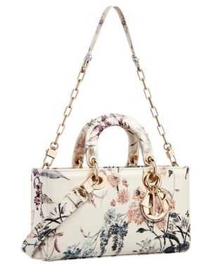 Dior Medium Lady D-Joy Bag - White