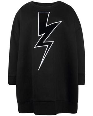 Neil Barrett Lightning Printed Jumper - Black