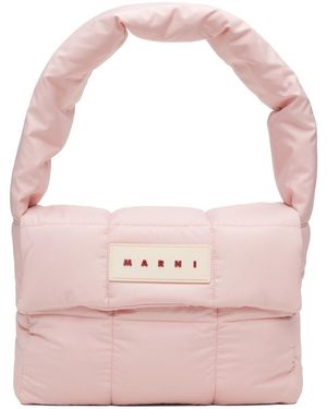 Marni Puff-Quilted Tote Bag - Pink