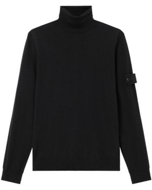 Stone Island Roll-Neck Jumper - Black