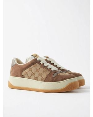 Gucci Monogram Pattern Trainers - Multicolour