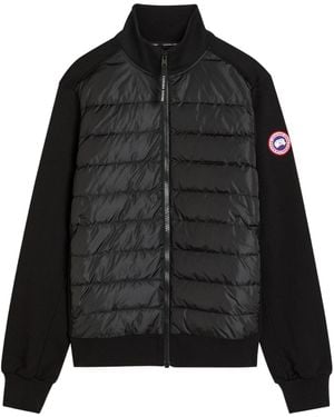 Canada Goose Notched Collar Patchwork Jacket - Black