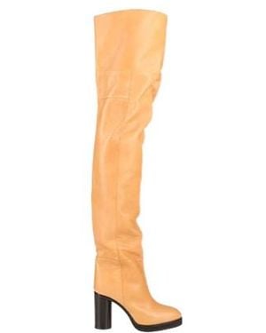 Isabel Marant Minimalist Roundtoe Tall Boots - White