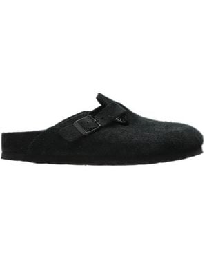 Birkenstock Boston Buckled Clogs - Black