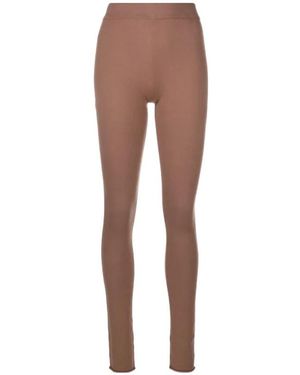 JOSEPH Elasticated Waistband Slim-Cut Leggings - Brown