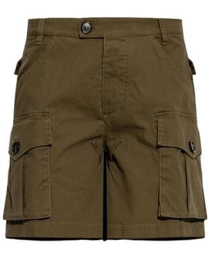DSquared² Stretched Ripstop Shorts - Green