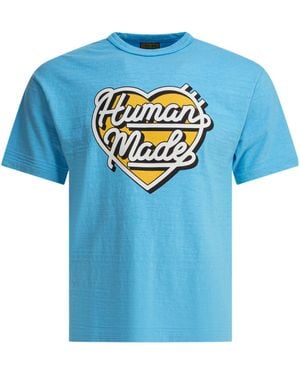 Human Made Heart-Logo T-Shirt - Blue