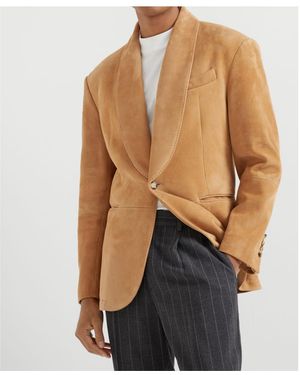 Brunello Cucinelli Suede Blazer - Multicolour