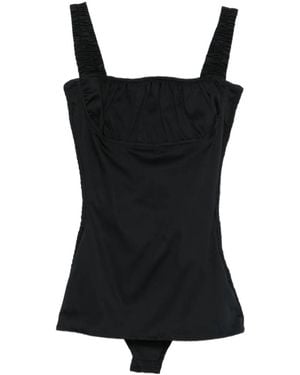 GIMAGUAS Square-Neck Bodysuit - Black