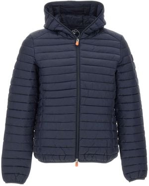 Save The Duck Donald Hooded Down Jacket - Blue