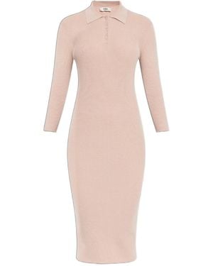 Fendi Long Sleeve Dress - Pink