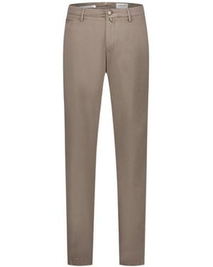 Jacob Cohen Logo Patch Slim-Fit Pants - Gray