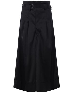 Junya Watanabe Wide-Leg Casual Pants - Black