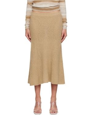 GIMAGUAS Isola Midi Skirt - Natural