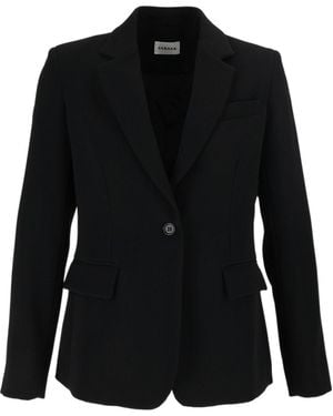 P.A.R.O.S.H. P.A.R.O..H. Single-Breasted Tailored Blazer - Black
