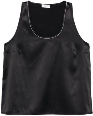 Peserico Sleeveless Top - Black