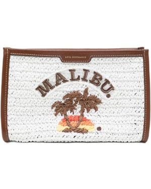 Anya Hindmarch Zipper Clutch - White