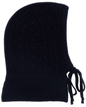 Polo Ralph Lauren Logo Embroidered Knitted Drawstring Hat - Blue