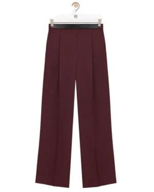 Loewe Pleated Casual Pants - Purple