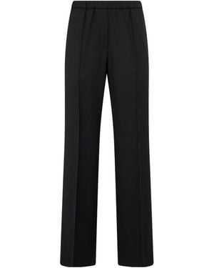 Peserico Elastic-Waist Loose Pants - Black