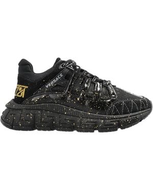 Versace ヴェルサーチ キッズ ロゴトリム チャンキースニーカー - Black