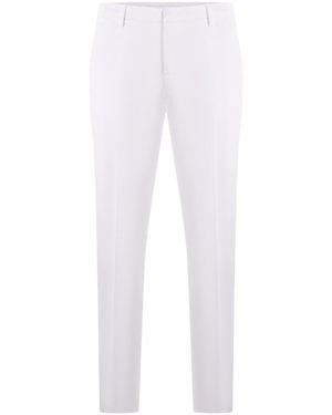 Dondup Slim-Fit Gabardine Trousers - White